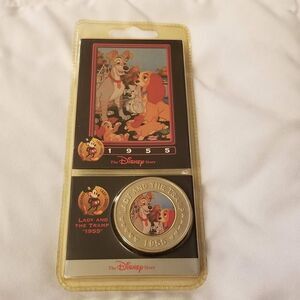 Disney Decades Coin 53 Lady and the Tramp 1955 50's Puppies Dogs Cocker Spaniel